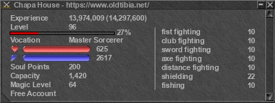 Signature for player Chapa House