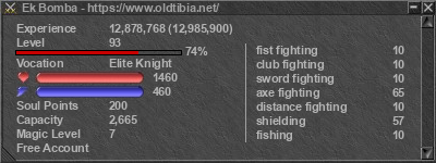 Signature for player Ek Bomba