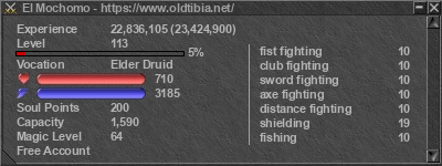 Signature for player El Mochomo