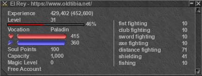 Signature for player El Rey