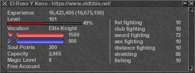 Signature for player El Ruso Y Kano