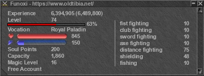 Signature for player Funoxi