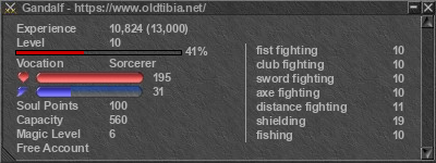 Signature for player Gandalf