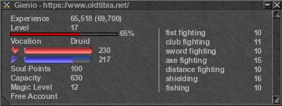 Signature for player Gienio