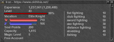 Signature for player Iron