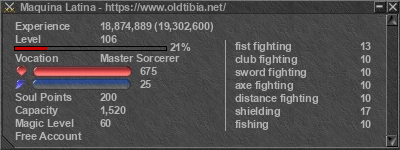 Signature for player Maquina Latina