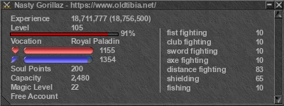 Signature for player Nasty Gorillaz