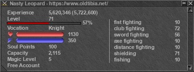 Signature for player Nasty Leopard