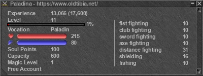 Signature for player Paladina