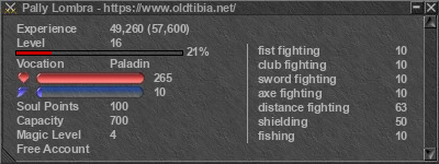 Signature for player Pally Lombra