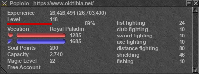 Signature for player Popiolo