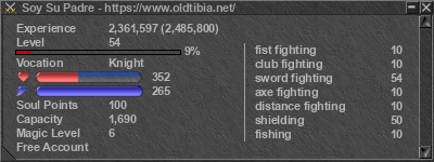 Signature for player Soy Su Padre