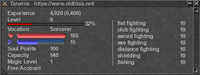 Signature for player Tanatos