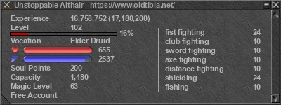 Signature for player Unstoppable Althair